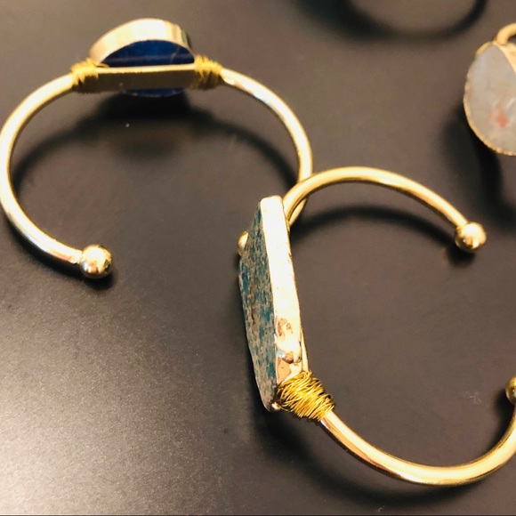 Raw Jasper Sea Sediment 14K Gold Bracelet 5⭐️ - Picture 7 of 8